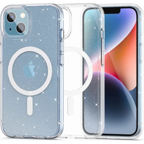Tech-Protect FlexAir Hybrid MagSafe iPhone 13/14 Case - Clear Glitter - (22552-0)