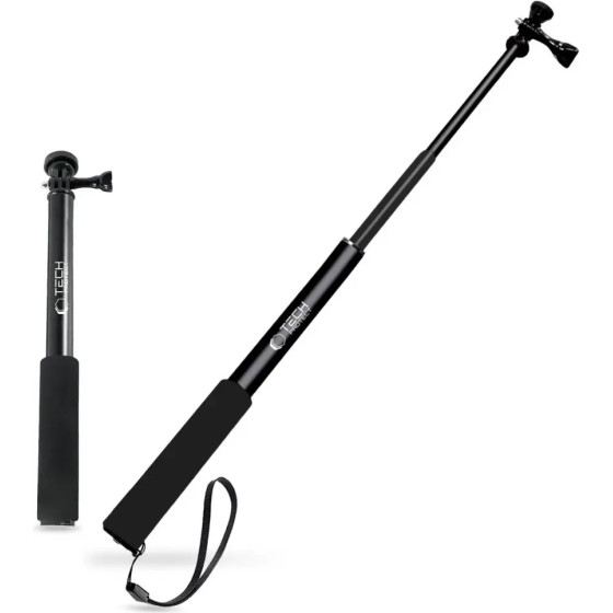 Tech-Protect GA100 Monopad & Selfie Stick for GoPro / DJI - Black - (26883-0)