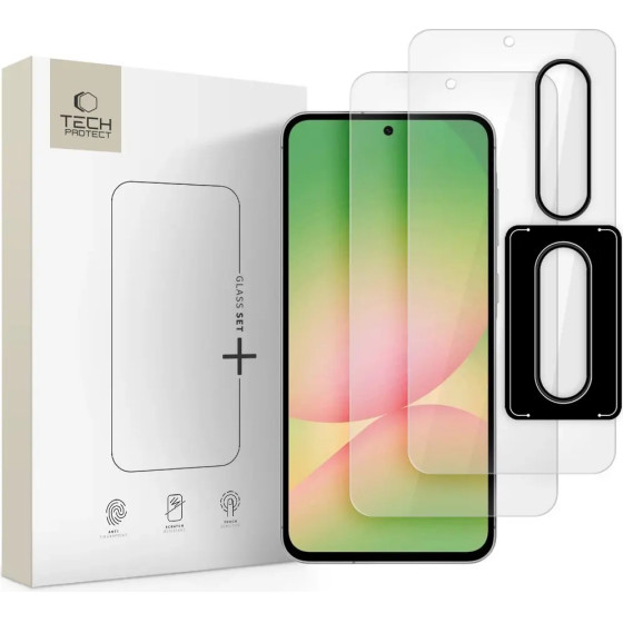 Tech-Protect Glass Set+ Tempered Glass for Samsung Galaxy A36 / A56 5G - Transparent - (27452-0)