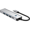 Tech-Protect HB01 HUB Adapter 5in1 USB-C + USB3.0 + HDMI 4K 60Hz + PD100W - gray - (27298-0)