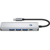 Tech-Protect HB01 HUB Adapter 5in1 USB-C + USB3.0 + HDMI 4K 60Hz + PD100W - gray - (27298-0)