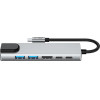 Tech-Protect HB02 HUB Adapter 6in1 USB-C + USB2.0 + USB3.0 + HDMI 4K 30Hz + RJ45 + PD100W - gray - (27297-0)