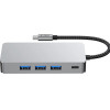Tech-Protect HB05 HUB 9in1 USB-C + USB2.0 + USB3.0 + HDMI 4K 60HZ + SD / TF + PD100W + RJ45 adapter - gray - (27295-0)