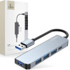 Tech-Protect HUB V0 5in1 USB-A - USB-A 3.0 / 3x USB-A 2.0 / USB-C - gray - (23326-0)