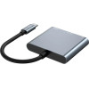 Tech-Protect HUB V1 3in1 USB-C - USB-A 3.0 / USB-C PD 100W / HDMI 4K 30Hz - gray - (23312-0)