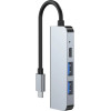 Tech-Protect HUB V2 4in1 USB-C - USB-A 3.0 / USB-A 2.0 / USB-C / HDMI - gray - (20241-0)