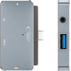 Tech-Protect HUB V6 4in1 USB-C - USB-A 3.0 / USB-C PD100W / HDMI / mini jack 3.5mm - gray - (24031-0)