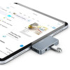 Tech-Protect HUB V6 4in1 USB-C - USB-A 3.0 / USB-C PD100W / HDMI / mini jack 3.5mm - gray - (24031-0)