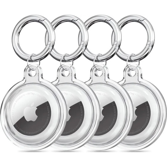 Tech-Protect Icon 4-pack Case for Apple AirTag - Transparent - (27152-0)