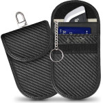 Tech-Protect KLR100 RFID Blocking Car Key Case - Black - Carbon - (26210-0)