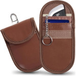 Tech-Protect KLR100 RFID Blocking Car Key Case - Brown - (26207-0)