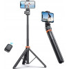 Tech-Protect L03S Bluetooth selfie stick with remote control, tripod up to 148cm and 180 head - white - (24972-0)