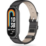 Tech-Protect Leatherfit strap for Xiaomi Smart Band 8 / 8 NFC - black - (23233-0)