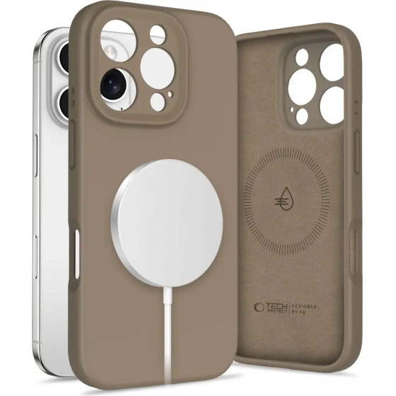 Tech-Protect Liquid Silicone MagSafe Case for iPhone 16 Pro Max - Brown - (27138-0)
