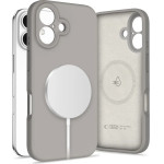 Tech-Protect Liquid Silicone MagSafe iPhone 16 Case - Gray - (27131-0)