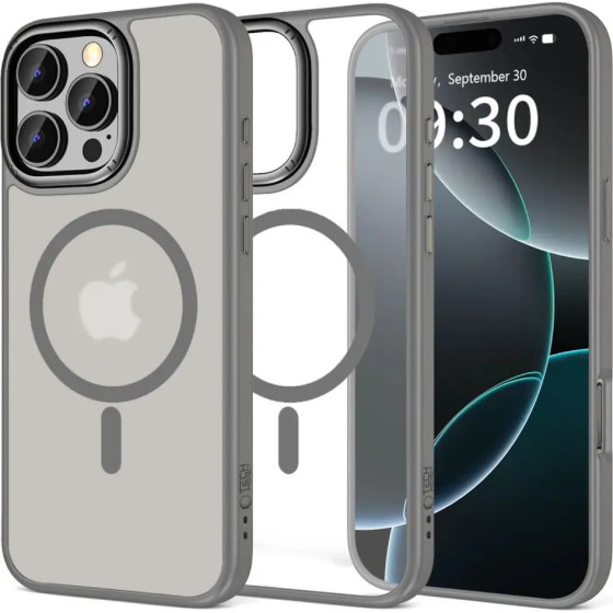 Tech-Protect MagEdge MagSafe case for iPhone 16 Pro Max - titanium - (26672-0)