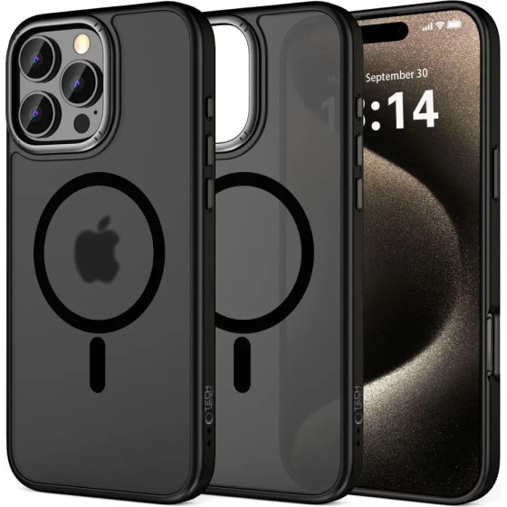 Tech-Protect MagEdge MagSafe iPhone 16 Pro Case - Semi-Transparent - (25474-0)
