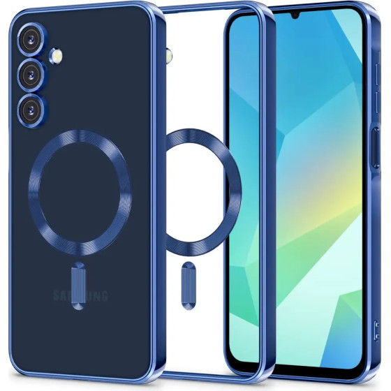 Tech-Protect MagFlex MagSafe Case for Samsung Galaxy A16 4G / 5G - Blue-Transparent - (27182-0)