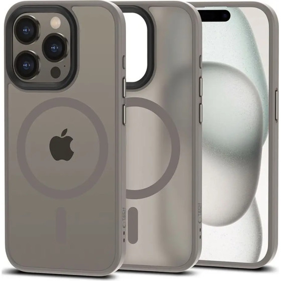 Tech-Protect MagMat MagSafe case for iPhone 15 Pro - titanium matte - (24265-0)