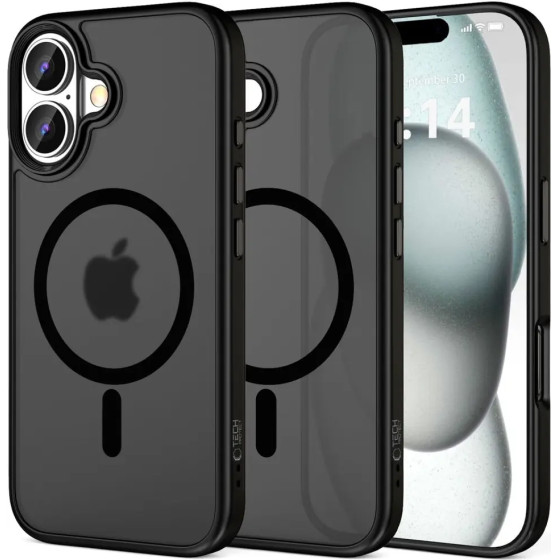 Tech-Protect MagMat MagSafe iPhone 16 Case - Black - (25465-0)