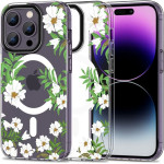 Tech-Protect MagMood MagSafe case for iPhone 14 Pro - daisies with leaves - (24030-0)