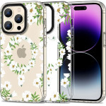 Tech-Protect MagMood MagSafe case for iPhone 15 Pro - white daisies - (23978-0)