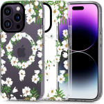 Tech-Protect MagMood MagSafe iPhone 13 Pro Max Case - White Daisies - (23589-0)