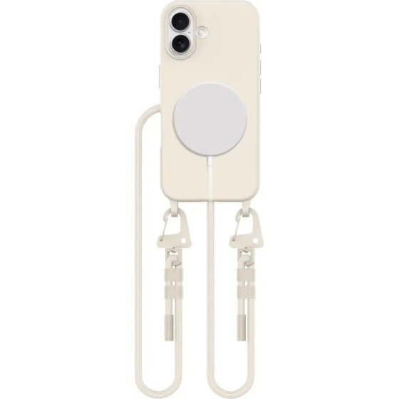 Tech-Protect MagNecklace MagSafe Case with Lanyard for iPhone 16 - Beige - (25523-0)