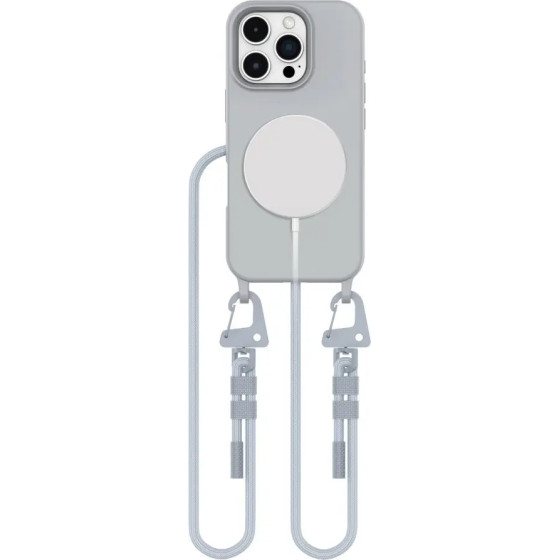 Tech-Protect MagNecklace MagSafe Case with Lanyard for iPhone 16 Pro - Gray - (25527-0)