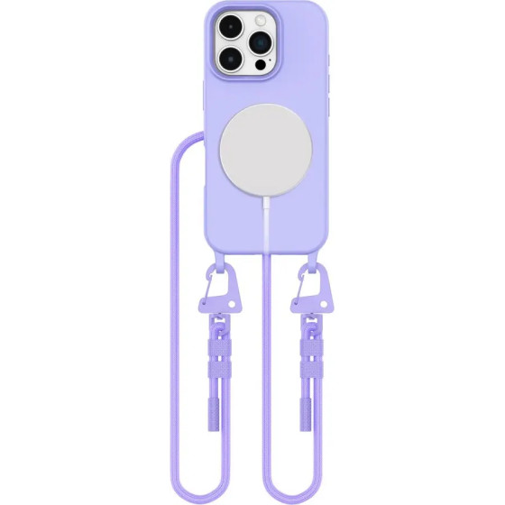 Tech-Protect MagNecklace MagSafe Case with Lanyard for iPhone 16 Pro - Purple - (26276-0)