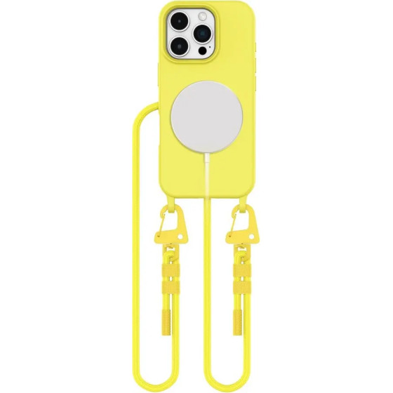 Tech-Protect MagNecklace MagSafe Case with Lanyard for iPhone 16 Pro Max - Yellow - (26277-0)