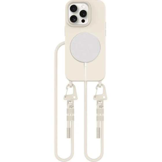 Tech-Protect MagNecklace MagSafe iPhone 15 Pro Case - Beige - (26383-0)