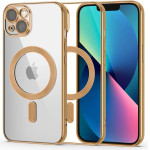 Tech-Protect MagShine Line MagSafe case for iPhone 13 - gold - (23354-0)