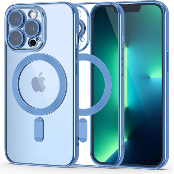 Tech-Protect MagShine Line MagSafe case for iPhone 13 Pro - blue - (23355-0)
