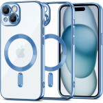 Tech-Protect MagShine Line MagSafe case for iPhone 15 - blue - (24201-0)
