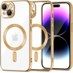 Tech-Protect MagShine Line MagSafe case for iPhone 15 - gold - (23634-0)