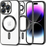 Tech-Protect MagShine Line MagSafe case for iPhone 15 Pro Max - black - (23639-0)