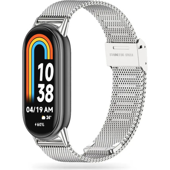 Tech-Protect MilaneseBand Strap for Xiaomi Smart Band 8 / 8 NFC - Silver - (23228-0)