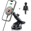 Tech-Protect MM15W MagSafe Car Holder with 15W Inductive Charger for Air Vent and Dashboard - Black - (26055-0)