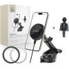 Tech-Protect MM15W-V4 Magnetic MagSafe 15W Car Holder for Cockpit / Windshield / Air Vent - Black - (27290-0)