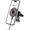 Tech-Protect MM15W-V5 Car Phone Holder with MagSafe 15W Inductive Charger for Air Vent - Black - (23335-0)