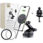 Tech-Protect MM15W-V7 QI2 Car Holder with Inductive Charger - Black - (26549-0)