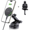 Tech-Protect MM15W-V7 QI2 Car Holder with Inductive Charger - Black - (26549-0)