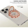 Tech-Protect MMR200 magnetic holder / ring with MagSafe - pink with crystals - (25242-0)