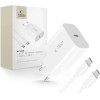 Tech-Protect NC20W PD20W USB-C wall charger with USB-C cable - white - (27420-0)
