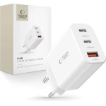 Tech-Protect NC30W charger 2x USB-C PD 30W / USB-A QC 3.0 - white - (23382-0)