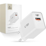 Tech-Protect NC30W USB-C PD 30W / USB-A QC 3.0 charger - white - (23417-0)