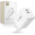 Tech-Protect NC45W-GAN 2-PORT PD45W Charger - White - (26707-0)