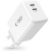 Tech-Protect NC45W-GAN 2-PORT PD45W Charger - White - (26707-0)