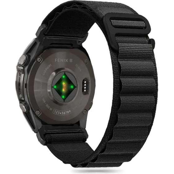 Tech-Protect Nylon Pro Strap Garmin Fenix 5 / 6 / 6 Pro / 7 / 8 (47MM) - Black - (26351-0)